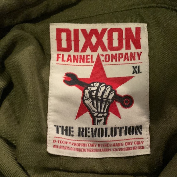 DIXXON Army Green Button Down Flannel - Picture 7 of 7